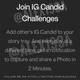 An example of Instagram's copy of BeReal called 'Candid Challenges' is shown.